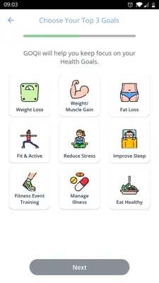 GOQii android App screenshot 2